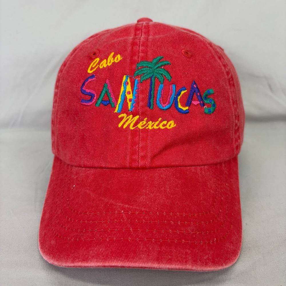 Dkps Gorras Baseball Hat Cabo San Lucas Mexico Unisex OSFM Red Souvenir Cap